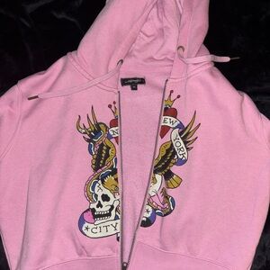 CROPPED wmns ed hardy hoodie